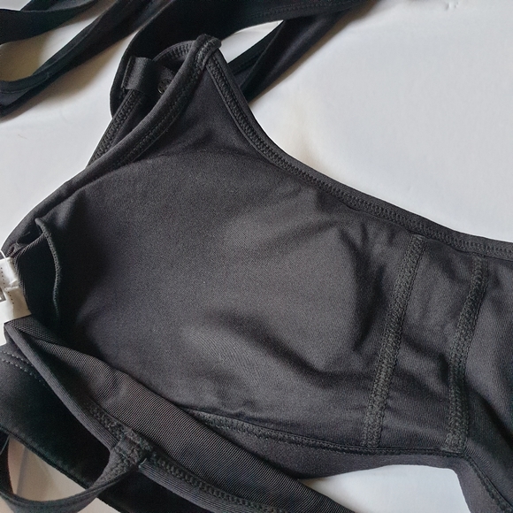 Fabletics 2 in 1 Lucia Blk Reversible Draped Tank-Top w/ Removable Sports Bra XS - Picture 12 of 16